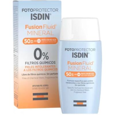Isdin Fusion Fluid Mineral SPF 50+ - Protezione Solare Isdin Fusion Fluid Mineral SPF 50+ - Protezione Solare