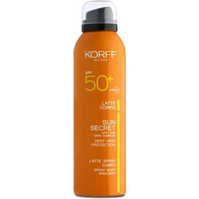 Korff Sun Secret SPF 50+ Spray - Alta protezione, 200ml Korff Sun Secret SPF 50+ Spray - Alta protezione, 200ml