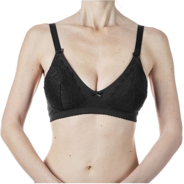 artsana spa mammy reggiseno allattamento cotone nero 4d chicco 1 pezzo