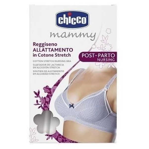 mammy reggiseno allattamento cotone stretch chicco bianco taglia 6d