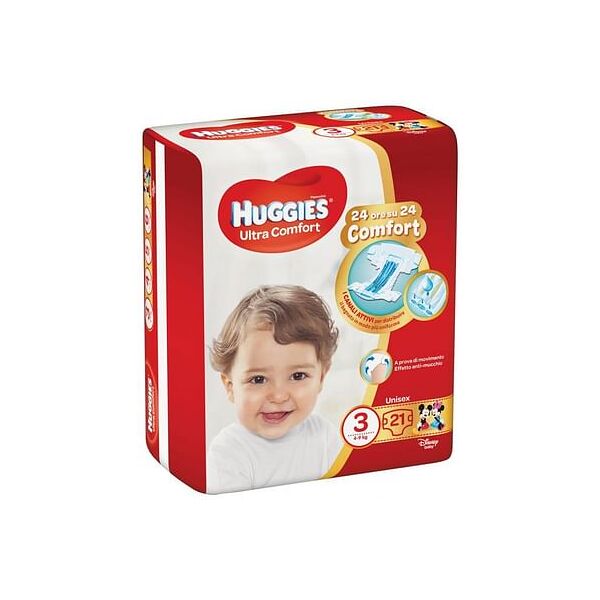 kimberly clark italia pannolino huggies ultra comfort base 3 21 pezzi