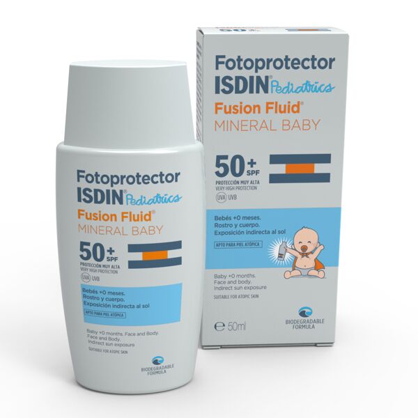 isdin srl fotoprotector fusion fluid mineral baby 50+spf 50ml