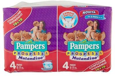 fater spa pampers progressi mutandino maxi 38 pezzi