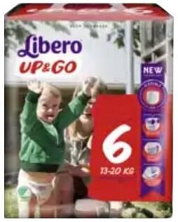 essity (lib,temp) libero up&go pannolini 6 13 20 18 pezzi