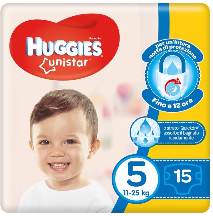 kimberly clark italia hugg.unistar 5  11-19kg 15pz