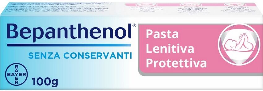 Bayer Spa Bepanthenol Pasta Lenitiva Protettiva, Con Pantenolo Senza Cortisone, Per Prurito E Irritazione Da Pannolino, 50g