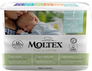 Ontex Pannolini Moltex Pure & Nature New Born 2 4 Kg Taglia 1 22 Pezzi