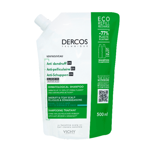 l'oreal shampoo antiforfora ds dercos vichy ecoricarica 500ml