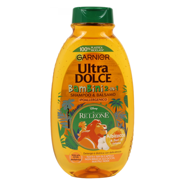 antica farmacia orlandi garnier ultra dolce bambini shampoo&balsamo 2in1 250ml.albicocca e fiori di cotone