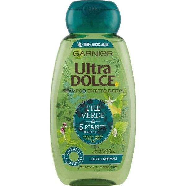 antica farmacia orlandi garnier ultra dolce shampoo effetto detox 250ml.the verde e 5 piante benefiche