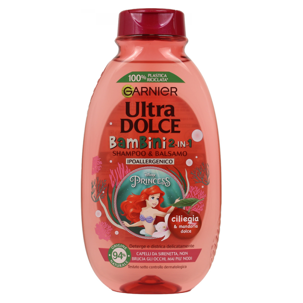 antica farmacia orlandi garnier ultra dolce bambini shampoo&balsamo 2in1 250ml.ciliegia e mandorla dolce