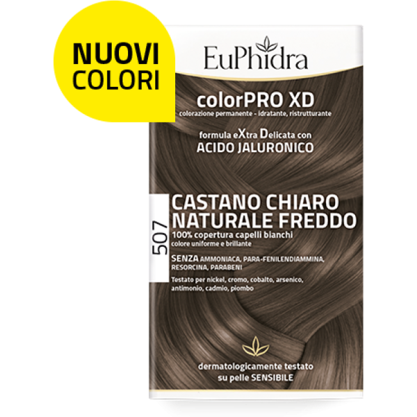 zeta farmaceutici spa euphidra color-pro xd507 castano chiaro