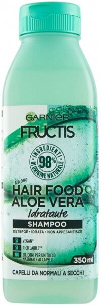 antica farmacia orlandi garnier fructis hair food shampoo idratante 350ml.aloe vera per capelli da normali a secchi