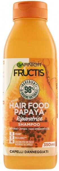 antica farmacia orlandi garnier fructis hair food shampoo riparatore 350ml.papaya per capelli danneggiati