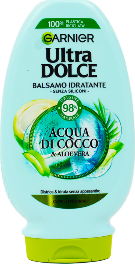 antica farmacia orlandi garnier ultra dolce balsamo idratante 200ml.acqua di cocco e aloe vera