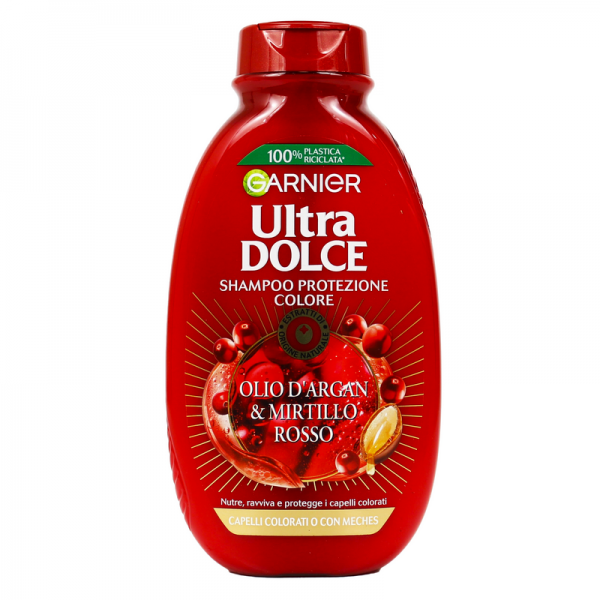 antica farmacia orlandi garnier ultra dolce shampoo protezione colore 250ml.olio di argan e mirtillo rosso