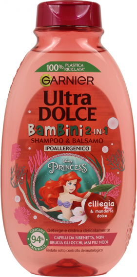 antica farmacia orlandi garnier ultra dolce bambini shampoo&balsamo 2in1 250ml.ciliegia e mandorla dolce