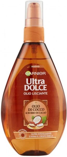 antica farmacia orlandi garnier ultra dolce olio lisciante spray capelli 150ml.olio di cocco & burro di cacao