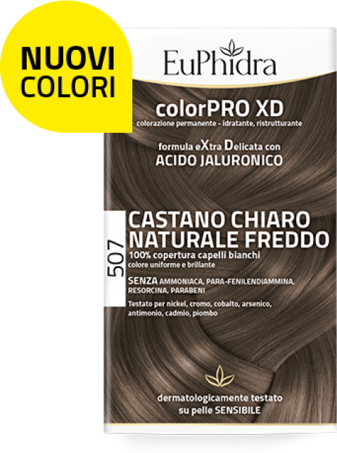 zeta farmaceutici spa euphidra color-pro xd507 castano chiaro