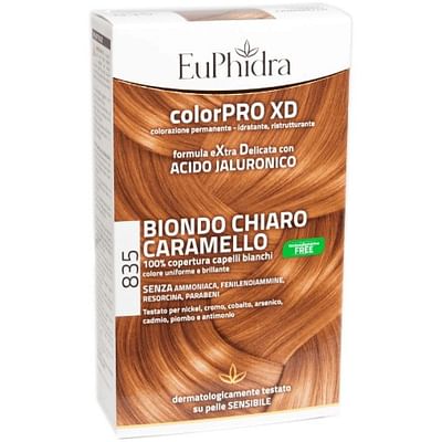 zeta farmaceutici spa euphidra colorpro gel colorante capelli xd 835 avana 50 ml in flacone + attivante + balsamo + guanti
