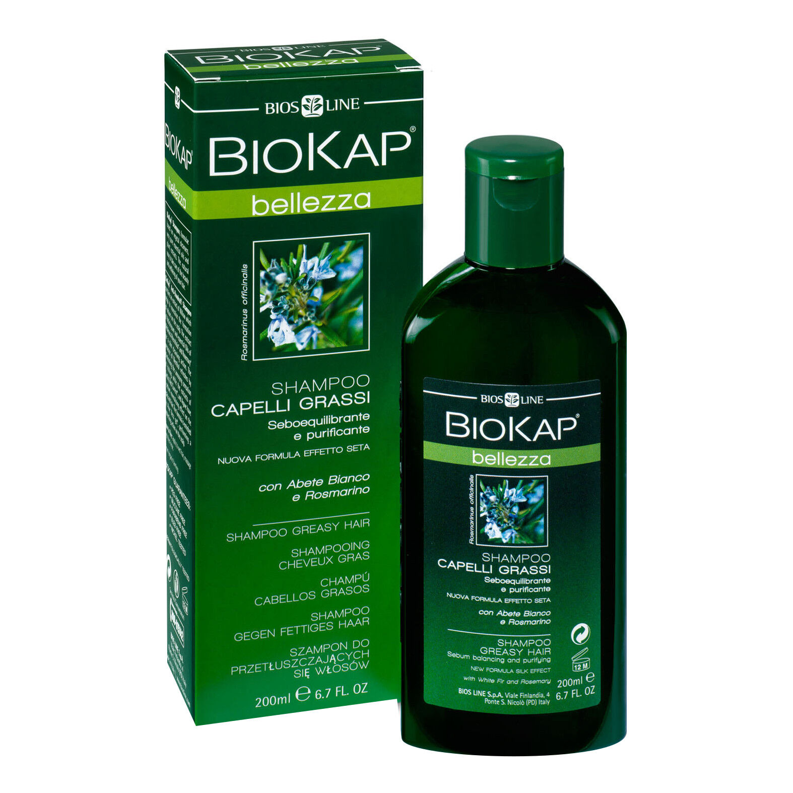 bios line spa biokap shampoo capelli grassi 200ml