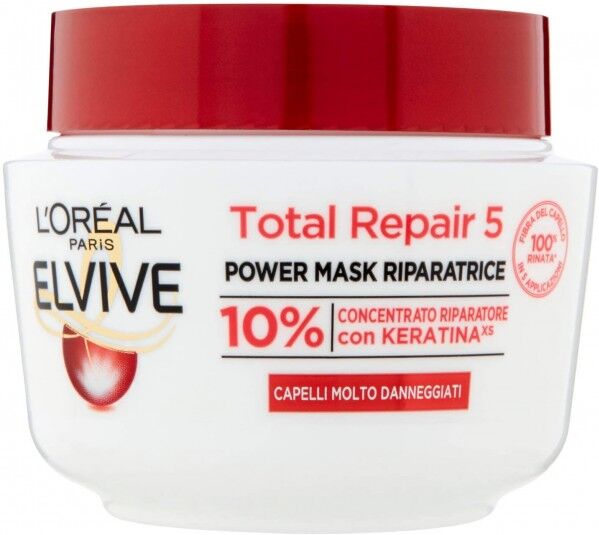 Antica Farmacia Orlandi L'Oreal Elvive Maschera Capelli Total Repair 5 300ml.Calendula + Ceramide Capelli Danneggiati