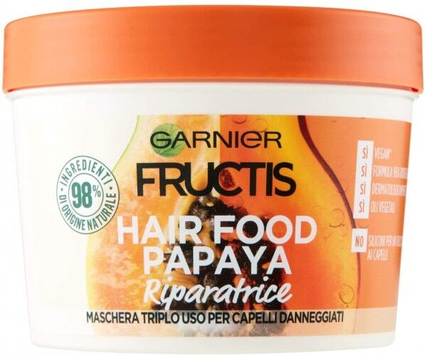 Antica Farmacia Orlandi Garnier Fructis Maschera Capelli Hair Food Riparatrice 390ml.Papaya