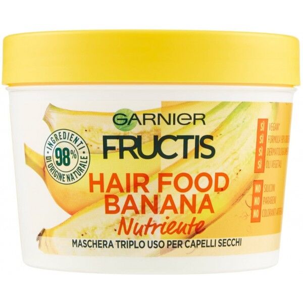 Antica Farmacia Orlandi Garnier Fructis Maschera Capelli Hair Food Nutriente 390ml.Banana