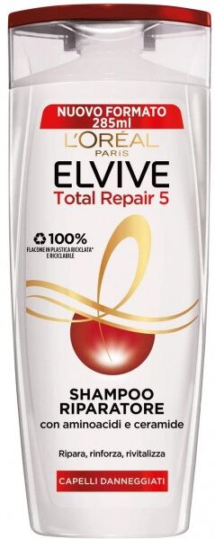 Antica Farmacia Orlandi L'Oreal Elvive Shampoo Ricostituente 285ml.Total Repair 5 Capelli Sciupati