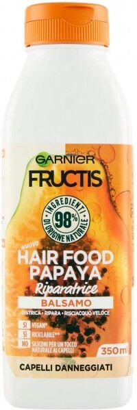 Antica Farmacia Orlandi Garnier Fructis Hair Food Balsamo Riparatore 350ml.Papaya Per Capelli Danneggiati