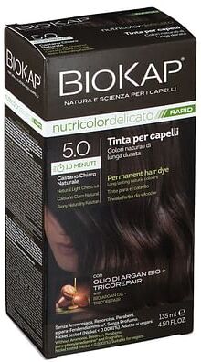 Bios Line Spa Bios Line Biokap Nutricolor Delicato Rapid Tinta 5,0 Castano Chiaro Naturale 135 Ml