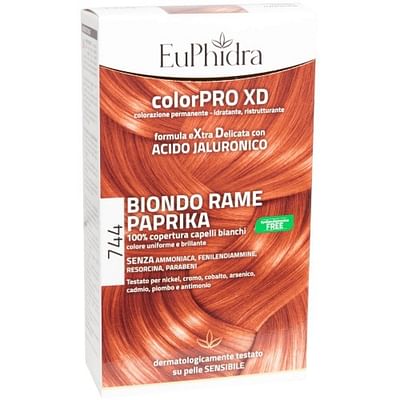 Zeta Farmaceutici Spa Euphidra Colorpro Gel Colorante Capelli Xd 744 Paprika 50 Ml In Flacone + Attivante + Balsamo + Guanti