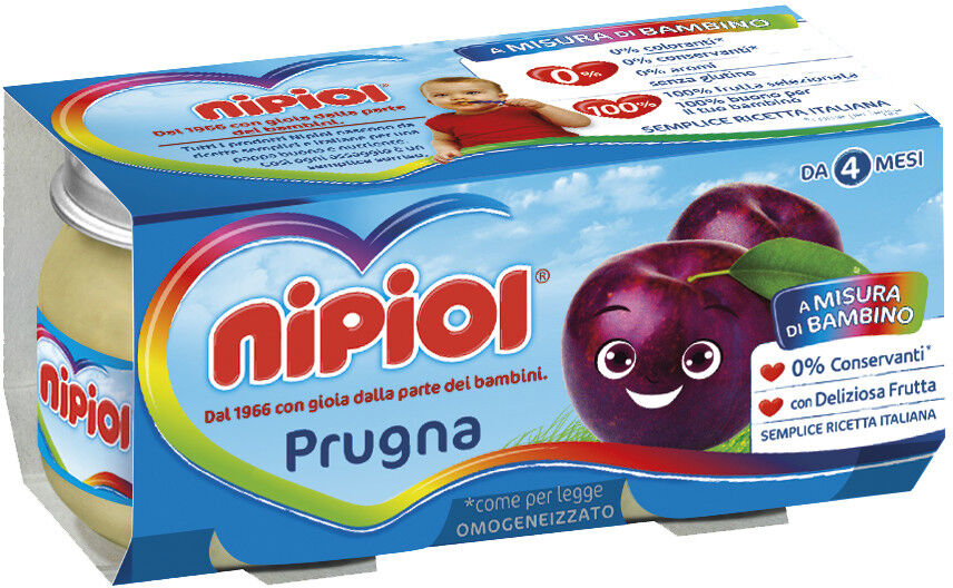 nipiol (heinz italia spa) omo nipiol prugna 2x80g