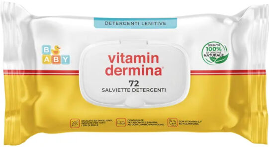 Ist.Ganassini Spa Vitamindermina Salviette Detergenti Lenitive 72 Pezzi