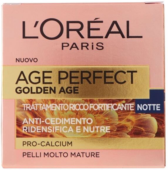 L'Oreal Perfect Golden Age Trattamento Fortificante Notte 50ml.Pelli Molto Mature