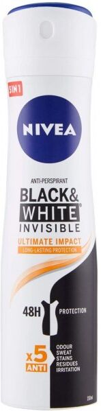 antica farmacia orlandi nivea deodorante spray invisible black&white 150ml.ultimate impact