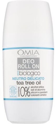 antica farmacia orlandi omia deodorante biologico neutro delicato roll on 50ml.tea tree oil