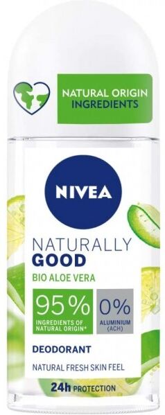 antica farmacia orlandi nivea deodorante roll on naturally good 50ml.bio aloe vera