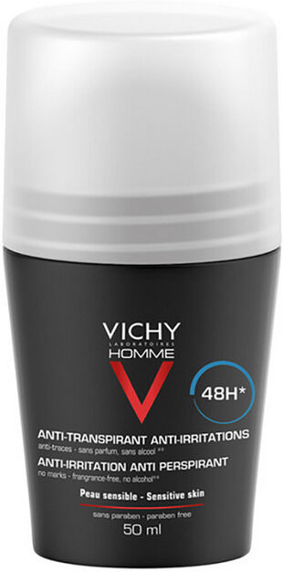 Vichy Homme Deodorante Roll-On Pelli Secche