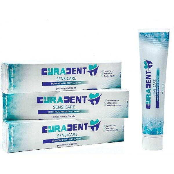 cura farma curadent dentifricio sensicare denti sensibile 75 ml