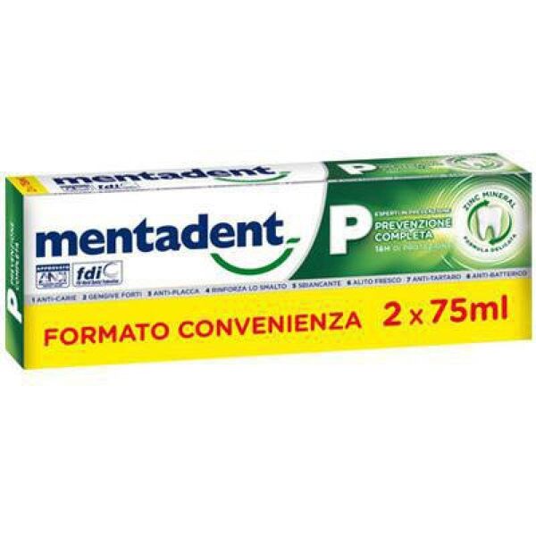 unilever italia spa mentadent p dentifricio bitubo 2x75ml promo