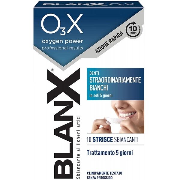 coswell spa blanx o3x strisce sbiancanti 10pz.trattamento 5 giorni