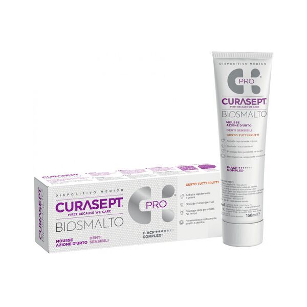 curasept biosmalto dentifricio mousse sensibili 50ml