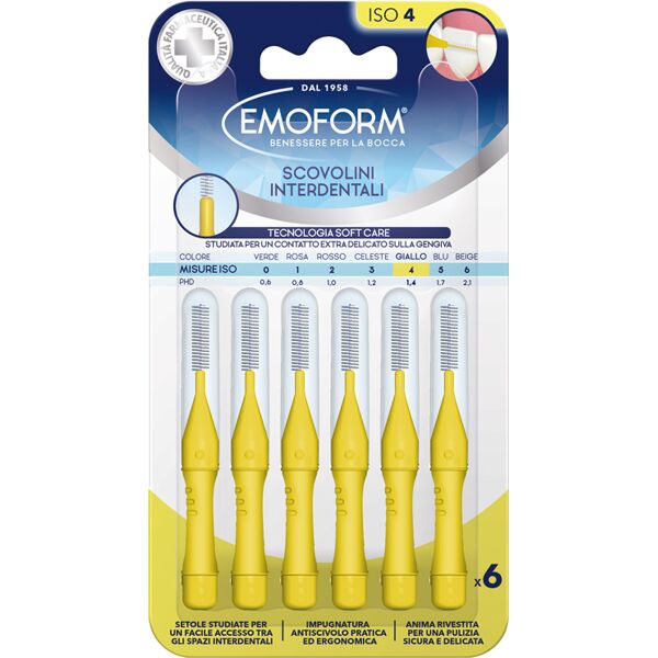 polifarma benessere emoform scov.iso 4 giallo 6pz