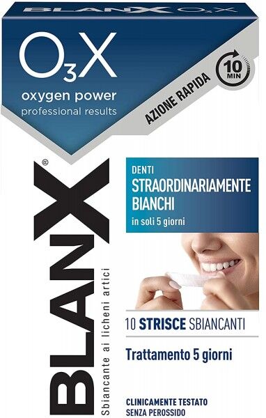 coswell spa blanx o3x strisce sbiancanti 10pz.trattamento 5 giorni