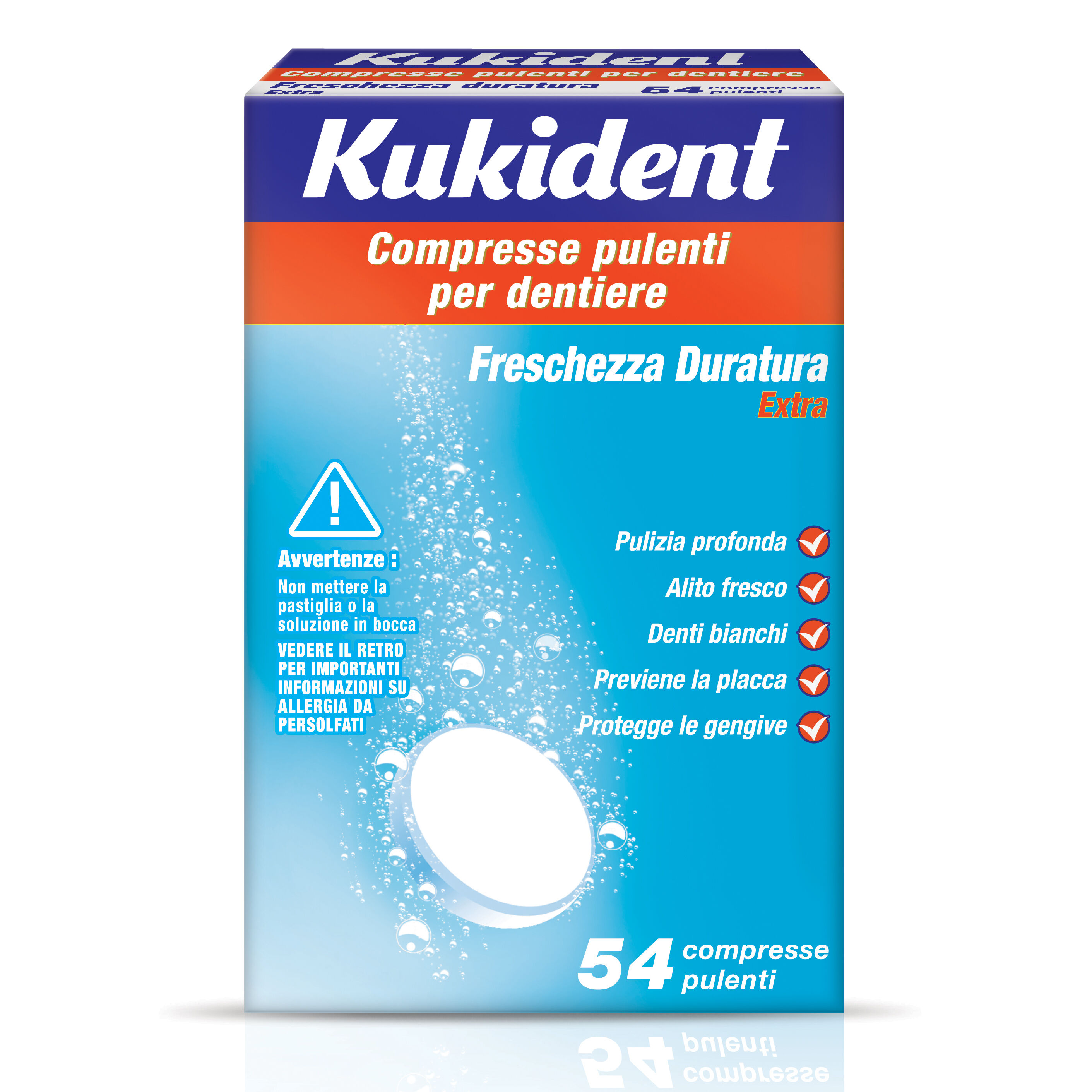 Procter & Gamble Srl Kukident Cleanser Freschezza Duratura 54 Compresse