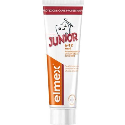 Dentifricio Elmex Junior - 6-12 Anni Menta - Protezione dalle carie Dentifricio Elmex Junior - 6-12 Anni Menta - Protezione dalle carie