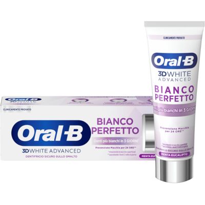 Procter & Gamble Oral B 3d White Advanced Dentifricio Bianco Perfetto Da 75ml Procter & Gamble Oral B 3d White Advanced Dentifricio Bianco Perfetto Da 75ml