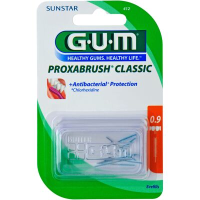 Spazzolino interdentale G.U.M Proxabrush Classic - 8 pezzi, 0,9 mm Spazzolino interdentale G.U.M Proxabrush Classic - 8 pezzi, 0,9 mm