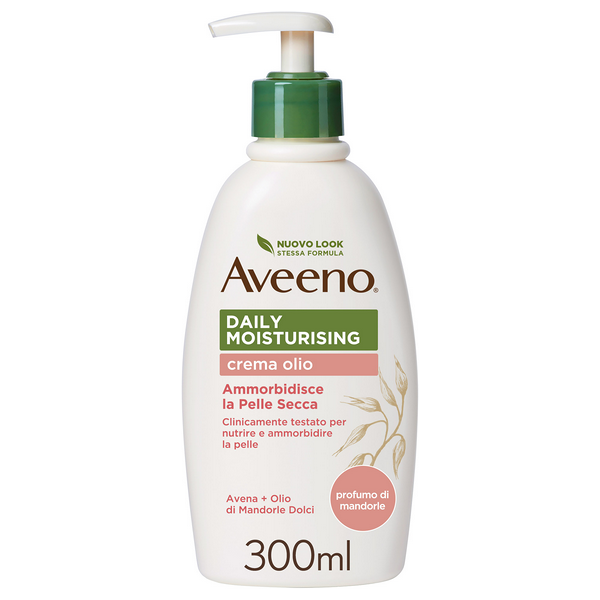 johnson & johnson aveeno crema olio idratante corpo 300ml